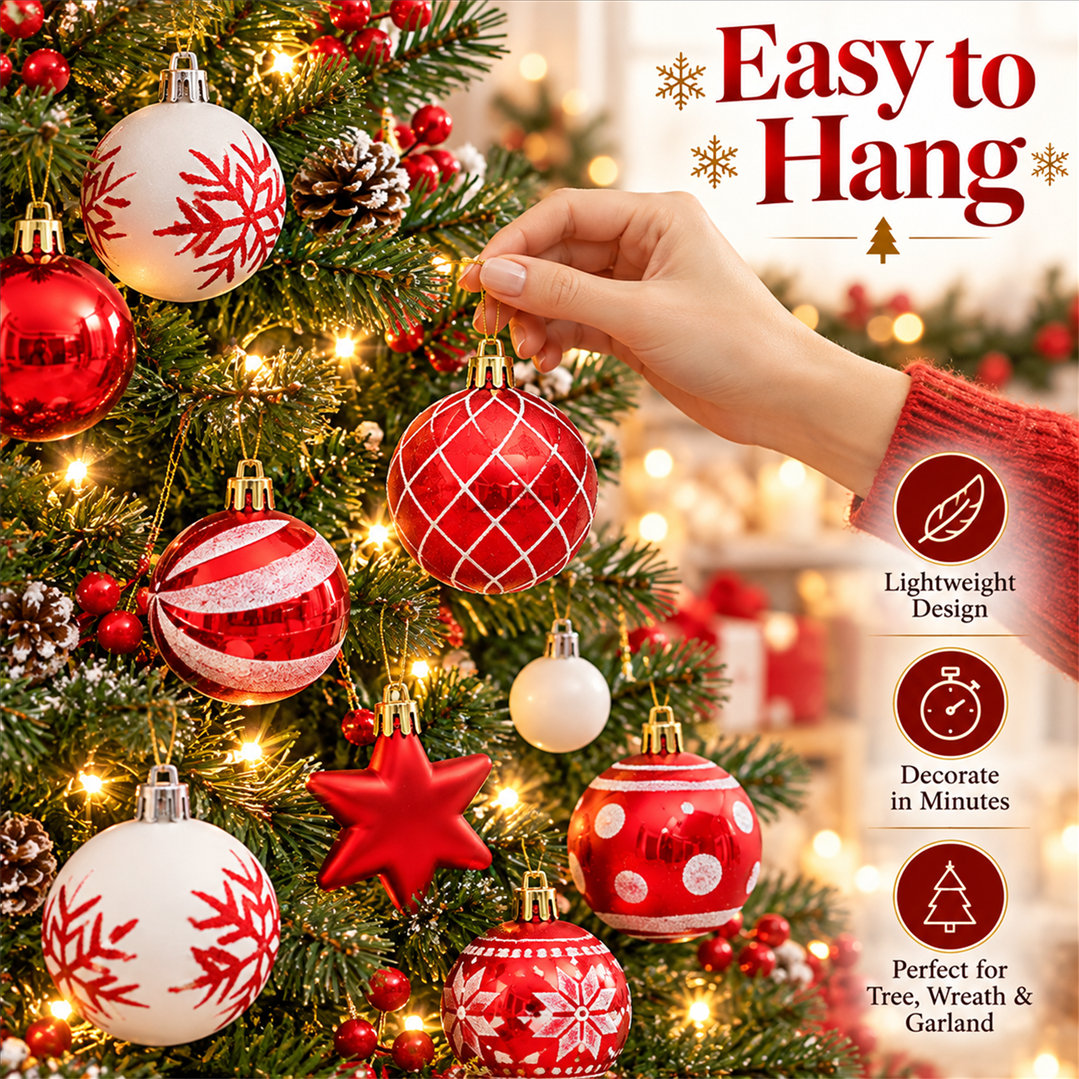 42 Pcs Christmas Ball Ornament - Farming And Agriculture 评论和价格