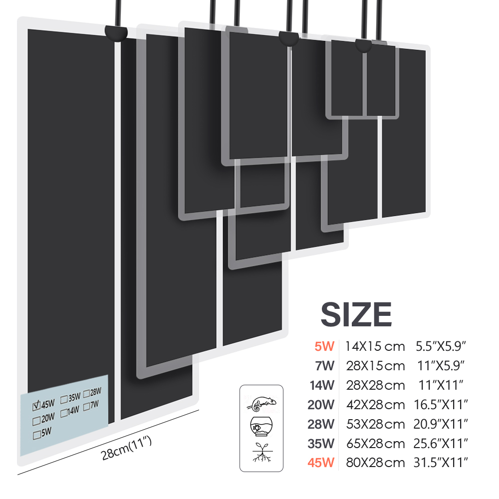 45W-5W 2/4/6H Timing Pet Heati - Seedling Heat Mat 评论和价格